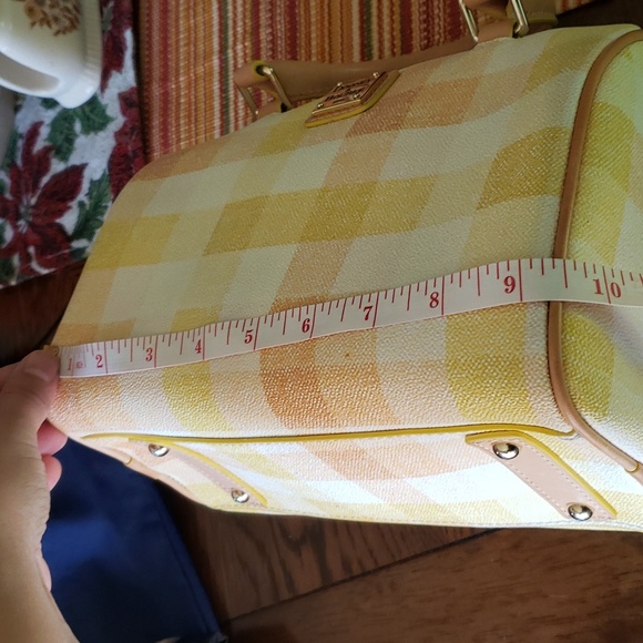 Dooney and Bourke Quadretto Check Rowan Satchel Crossbody Bag - Picture 11 of 17